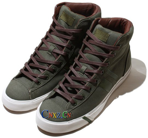 (f)֮ PRO-Keds Royal Plus Hi Washed Twill